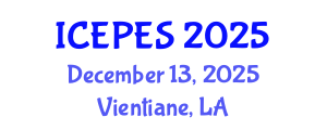 International Conference on Electrical Power and Energy Systems (ICEPES) December 13, 2025 - Vientiane, Laos