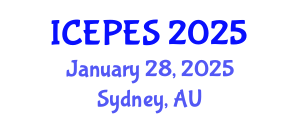 International Conference on Electrical Power and Energy Systems (ICEPES) January 28, 2025 - Sydney, Australia