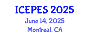 International Conference on Electrical Power and Energy Systems (ICEPES) June 14, 2025 - Montreal, Canada
