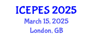 International Conference on Electrical Power and Energy Systems (ICEPES) March 15, 2025 - London, United Kingdom