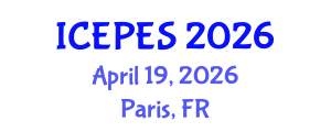 International Conference on Electrical Power and Energy Systems (ICEPES) April 19, 2026 - Paris, France