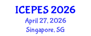 International Conference on Electrical Power and Energy Systems (ICEPES) April 27, 2026 - Singapore, Singapore International Conference on Electrical Power and Energy Systems (ICEPES) April 27, 2026 - Singapore, Singapore
