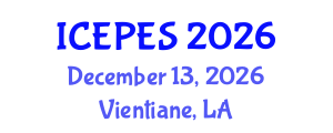 International Conference on Electrical Power and Energy Systems (ICEPES) December 13, 2026 - Vientiane, Laos International Conference on Electrical Power and Energy Systems (ICEPES) December 13, 2026 - Vientiane, Laos
