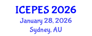 International Conference on Electrical Power and Energy Systems (ICEPES) January 28, 2026 - Sydney, Australia