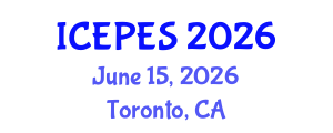 International Conference on Electrical Power and Energy Systems (ICEPES) June 15, 2026 - Toronto, Canada