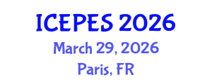 International Conference on Electrical Power and Energy Systems (ICEPES) March 29, 2026 - Paris, France