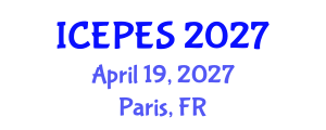 International Conference on Electrical Power and Energy Systems (ICEPES) April 19, 2027 - Paris, France International Conference on Electrical Power and Energy Systems (ICEPES) April 19, 2027 - Paris, France