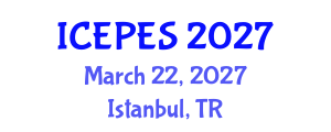 International Conference on Electrical Power and Energy Systems (ICEPES) March 22, 2027 - Istanbul, Turkey International Conference on Electrical Power and Energy Systems (ICEPES) March 22, 2027 - Istanbul, Turkey