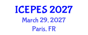 International Conference on Electrical Power and Energy Systems (ICEPES) March 29, 2027 - Paris, France International Conference on Electrical Power and Energy Systems (ICEPES) March 29, 2027 - Paris, France