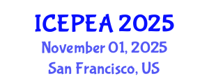 International Conference on Electrical Power Engineering and Applications (ICEPEA) November 01, 2025 - San Francisco, United States