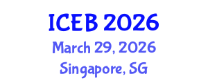 International Conference on Electrochemical Biosensors (ICEB) March 29, 2026 - Singapore, Singapore