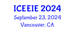 International Conference on Electrochemical Engineering and Industrial Electrochemistry (ICEEIE) September 23, 2024 - Vancouver, Canada