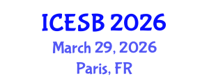 International Conference on Electrochemical Sensors and Biosensors (ICESB) March 29, 2026 - Paris, France