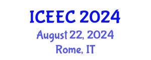 International Conference on Electrochemistry and Electroanalytical Chemistry (ICEEC) August 22, 2024 - Rome, Italy