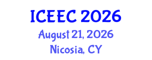 International Conference on Electrochemistry and Electroanalytical Chemistry (ICEEC) August 21, 2026 - Nicosia, Cyprus International Conference on Electrochemistry and Electroanalytical Chemistry (ICEEC) August 21, 2026 - Nicosia, Cyprus