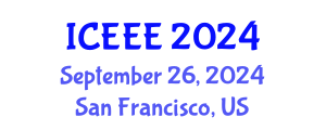 International Conference on Electrochemistry and Electrochemical Engineering (ICEEE) September 26, 2024 - San Francisco, United States