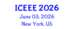 International Conference on Electrochemistry and Electrochemical Engineering (ICEEE) June 03, 2026 - New York, United States