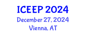 International Conference on Electrochemistry and Electrochemical Processes (ICEEP) December 27, 2024 - Vienna, Austria