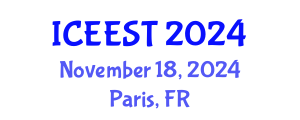 International Conference on Electrochemistry and Energy Storage Technologies (ICEEST) November 18, 2024 - Paris, France