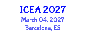 International Conference on Electromagnetics and Applications (ICEA) March 04, 2027 - Barcelona, Spain International Conference on Electromagnetics and Applications (ICEA) March 04, 2027 - Barcelona, Spain