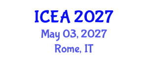 International Conference on Electromagnetics and Applications (ICEA) May 03, 2027 - Rome, Italy International Conference on Electromagnetics and Applications (ICEA) May 03, 2027 - Rome, Italy