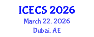 International Conference on Electronic Circuits and Systems (ICECS) March 22, 2026 - Dubai, United Arab Emirates