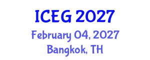 International Conference on Electronic Governance (ICEG) February 04, 2027 - Bangkok, Thailand International Conference on Electronic Governance (ICEG) February 04, 2027 - Bangkok, Thailand