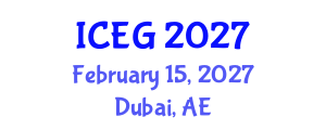 International Conference on Electronic Governance (ICEG) February 15, 2027 - Dubai, United Arab Emirates International Conference on Electronic Governance (ICEG) February 15, 2027 - Dubai, United Arab Emirates