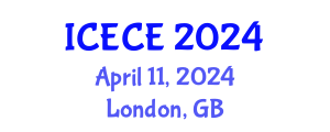 International Conference on Electronics and Communication Engineering (ICECE) April 11, 2024 - London, United Kingdom