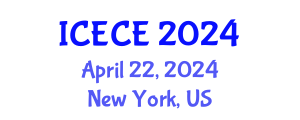 International Conference on Electronics and Communication Engineering (ICECE) April 22, 2024 - New York, United States