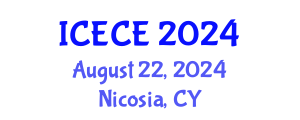 International Conference on Electronics and Communication Engineering (ICECE) August 22, 2024 - Nicosia, Cyprus