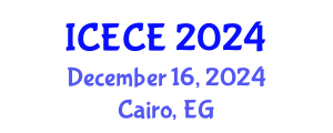 International Conference on Electronics and Communication Engineering (ICECE) December 16, 2024 - Cairo, Egypt