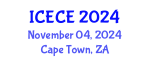 International Conference on Electronics and Communication Engineering (ICECE) November 04, 2024 - Cape Town, South Africa