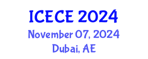 International Conference on Electronics and Communication Engineering (ICECE) November 07, 2024 - Dubai, United Arab Emirates