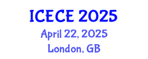 International Conference on Electronics and Communication Engineering (ICECE) April 22, 2025 - London, United Kingdom