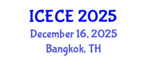 International Conference on Electronics and Communication Engineering (ICECE) December 16, 2025 - Bangkok, Thailand