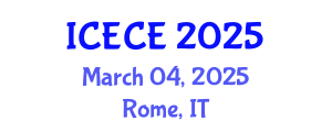 International Conference on Electronics and Communication Engineering (ICECE) March 04, 2025 - Rome, Italy