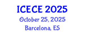 International Conference on Electronics and Communication Engineering (ICECE) October 25, 2025 - Barcelona, Spain