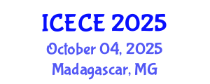 International Conference on Electronics and Communication Engineering (ICECE) October 04, 2025 - Madagascar, Madagascar