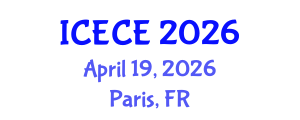 International Conference on Electronics and Communication Engineering (ICECE) April 19, 2026 - Paris, France