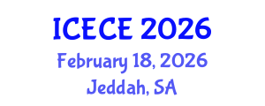 International Conference on Electronics and Communication Engineering (ICECE) February 18, 2026 - Jeddah, Saudi Arabia
