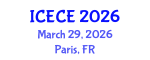 International Conference on Electronics and Communication Engineering (ICECE) March 29, 2026 - Paris, France