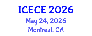 International Conference on Electronics and Communication Engineering (ICECE) May 24, 2026 - Montreal, Canada