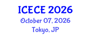 International Conference on Electronics and Communication Engineering (ICECE) October 07, 2026 - Tokyo, Japan