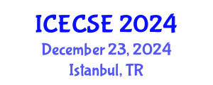 International Conference on Electronics and Communication Systems Engineering (ICECSE) December 23, 2024 - Istanbul, Turkey