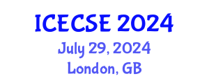 International Conference on Electronics and Communication Systems Engineering (ICECSE) July 29, 2024 - London, United Kingdom