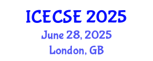 International Conference on Electronics and Communication Systems Engineering (ICECSE) June 28, 2025 - London, United Kingdom