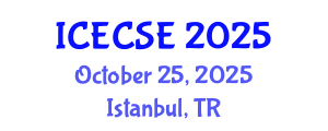 International Conference on Electronics and Communication Systems Engineering (ICECSE) October 25, 2025 - Istanbul, Turkey