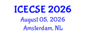 International Conference on Electronics and Communication Systems Engineering (ICECSE) August 05, 2026 - Amsterdam, Netherlands