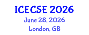 International Conference on Electronics and Communication Systems Engineering (ICECSE) June 28, 2026 - London, United Kingdom